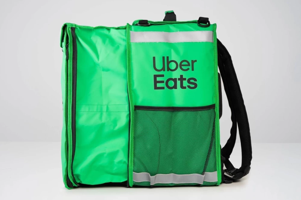 Uber Eats Mochila Cúbica Extensível + Casaco básico