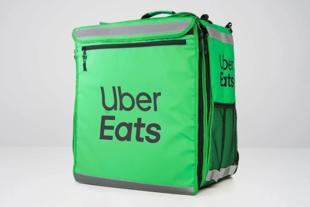 Uber Eats Mochila Cúbica Extensível + Casaco básico