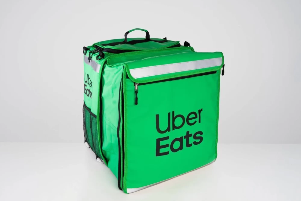 Uber Eats Mochila Cúbica Extensível + Casaco básico