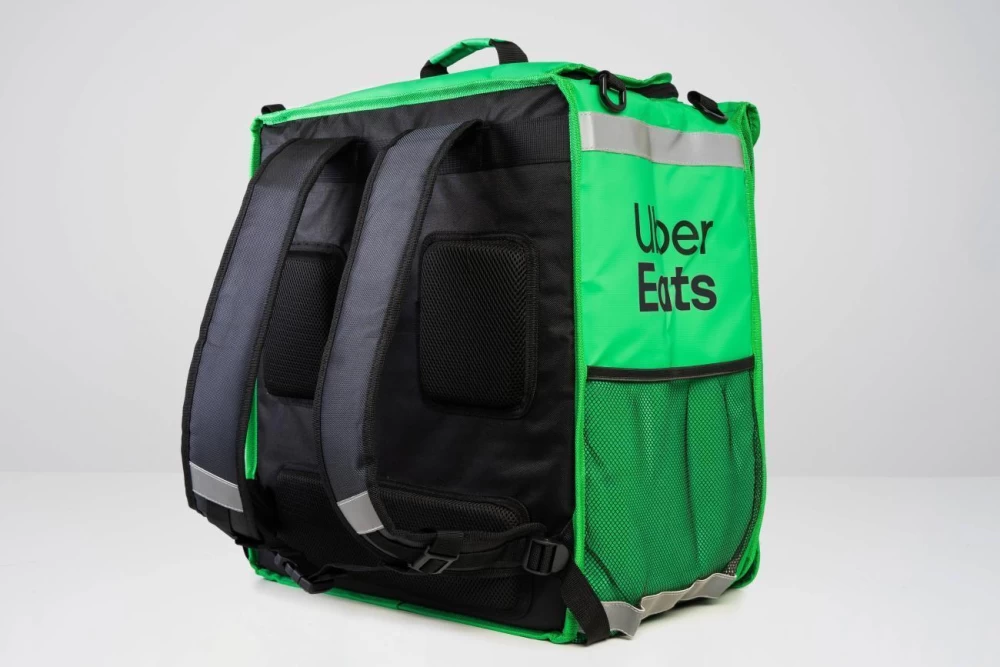 Uber Eats Mochila Cúbica Extensível + Casaco básico