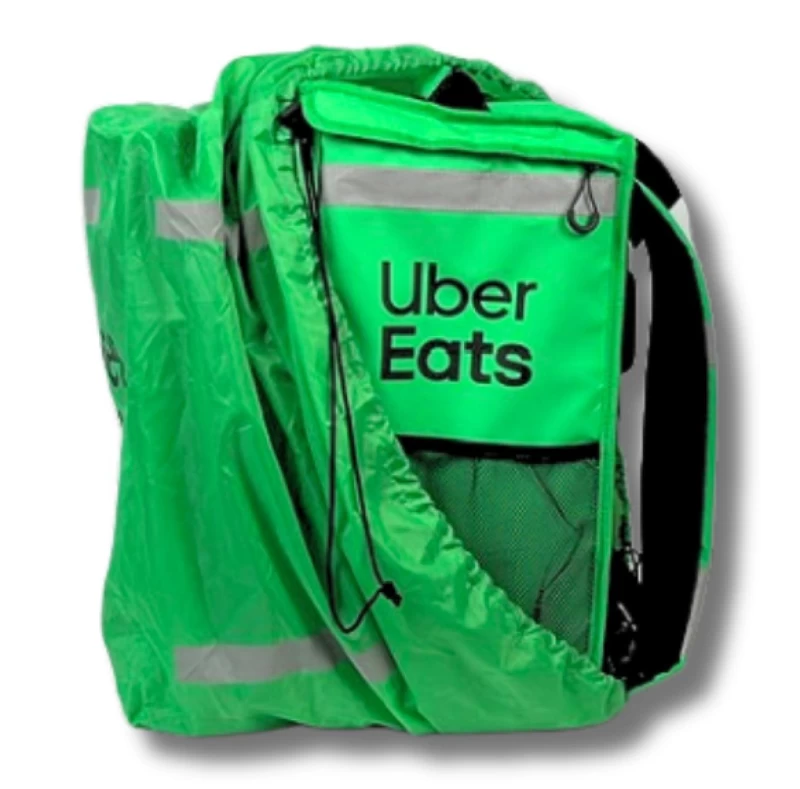 Uber Eats Bolsa de Entrega Telescópica + capa de chuva