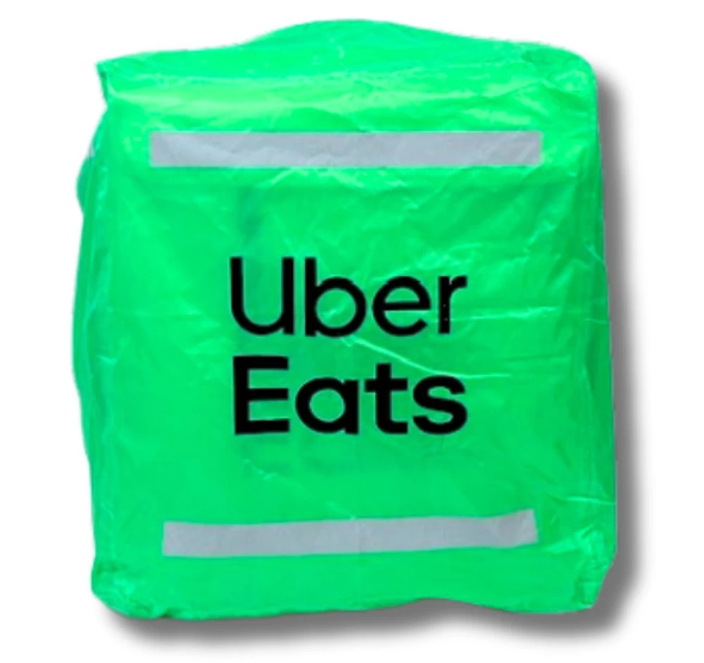 Uber Eats Bolsa de Entrega Telescópica + capa de chuva