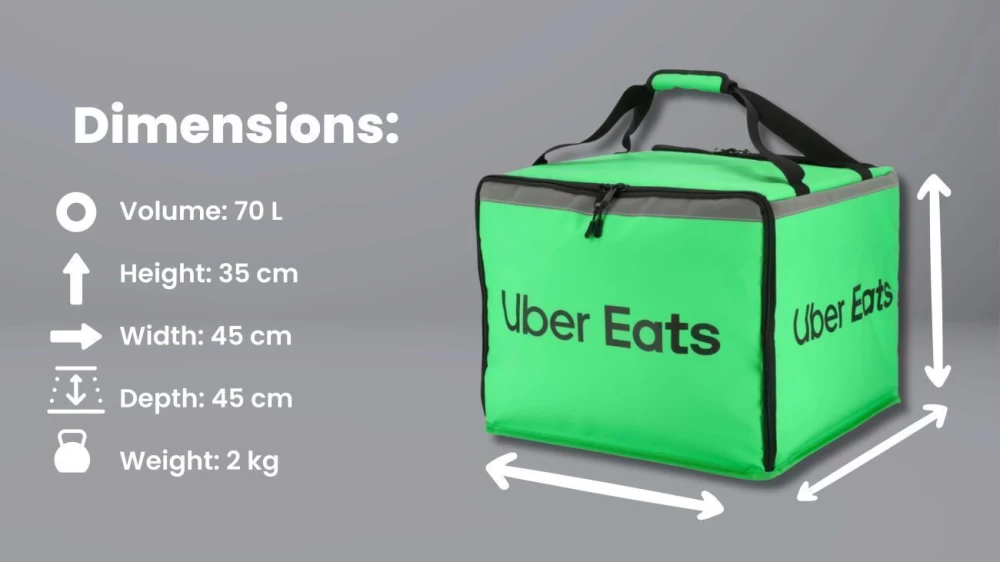 Uber Eats Bolsa de Transporte XL