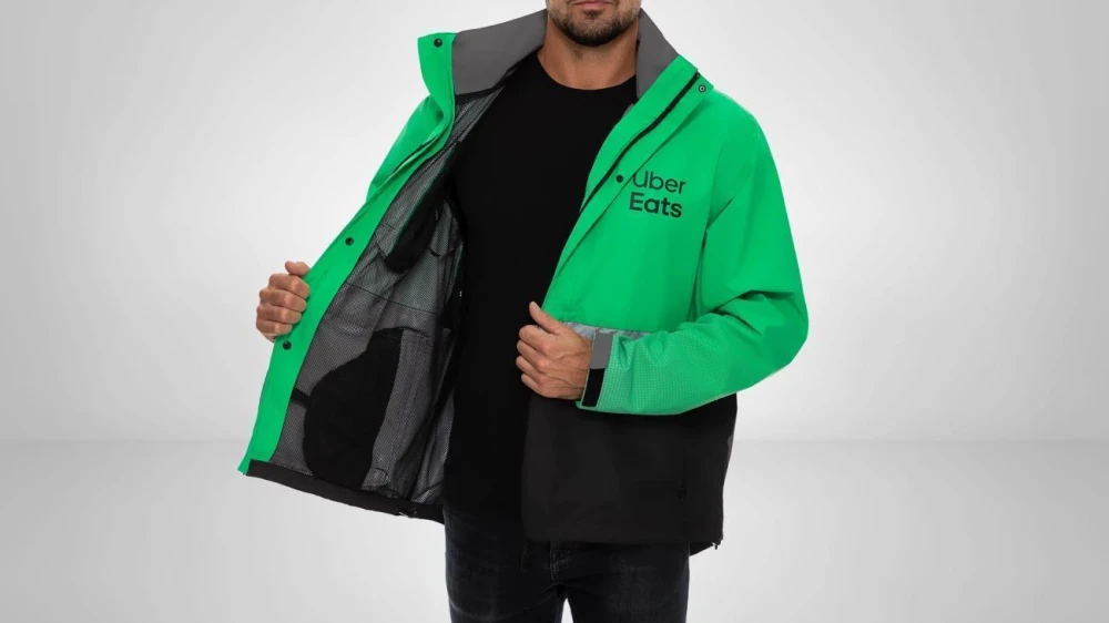 Casaco de Chuva Uber Eats