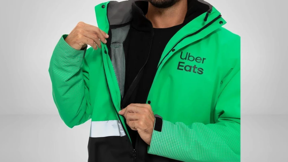 Casaco de Chuva Uber Eats